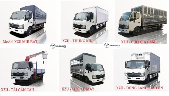 xe tải hino 300 series xzu720, xzu650, xzu730