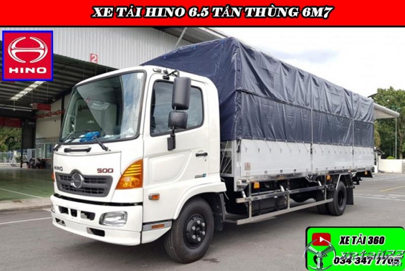 Xe tải thùng bạt Hino Fc 6T4 thùng dài - Hỗ trợ vay cao
