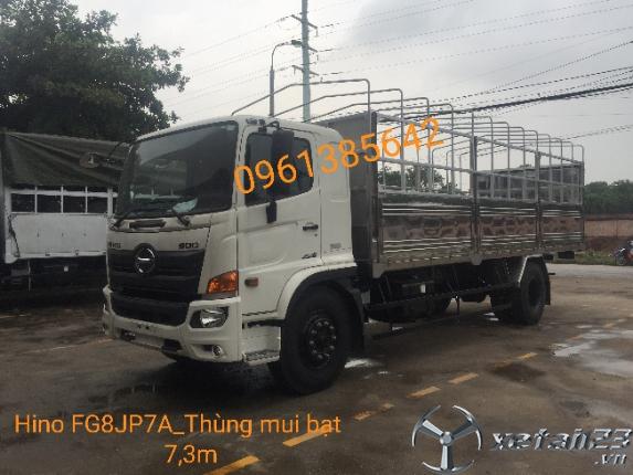 Xe tải Hino FG8JP7A 8,5 tấn thùng mui bạt. Hỗ trợ vay vốn ngân hàng lên đến 85%