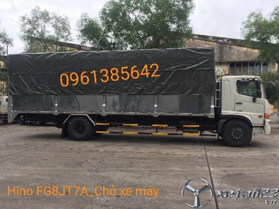 Xe tải Hino FG8JT7A 8 tấn thùng chở xe máy
