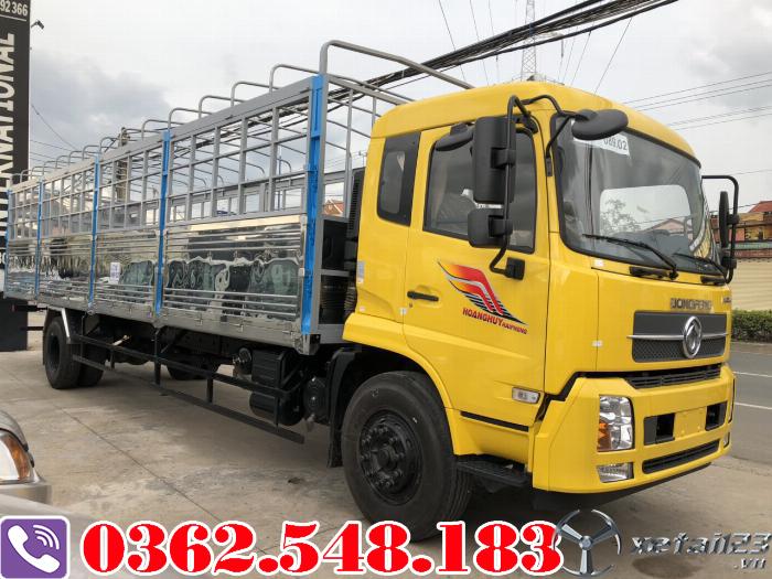 Giá xe tải dongfeng 9 tấn thùng dài 9.5 mét nhập khẩu