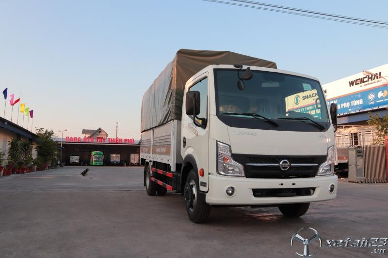 Xe tải nissan 3.5 tấn thùng bạt, động cơ nissan nhập khẩu