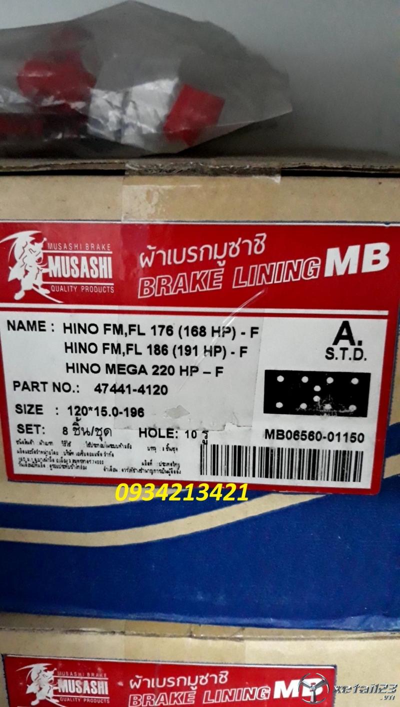 Má phanh HINO 500 Thái Lan, giá hấp dẫn chỉ từ 1 triệu đồng. Liên hê: 0934213421