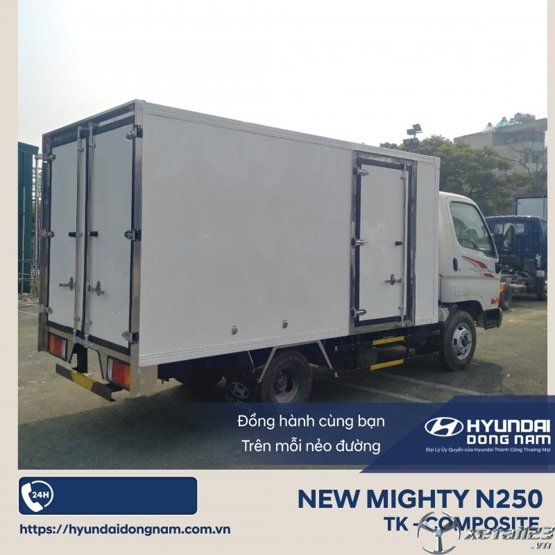 Mighty250SL thùng kín hạng tải 2,5 tấn giá rẻ, hỗ trợ trả góp 75%