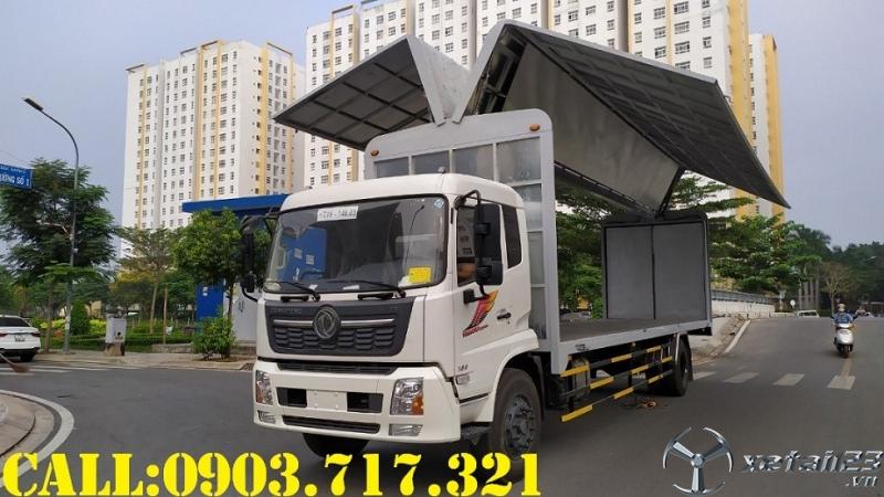 Bán xe tải DongFeng B180 thùng kín cánh dơi dài 9m5 giá ưu đãi, giao xe nhanh