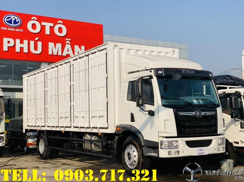 Bán xe tải Faw 7t7 thùng kín Container 8m2 giá tốt giao ngay