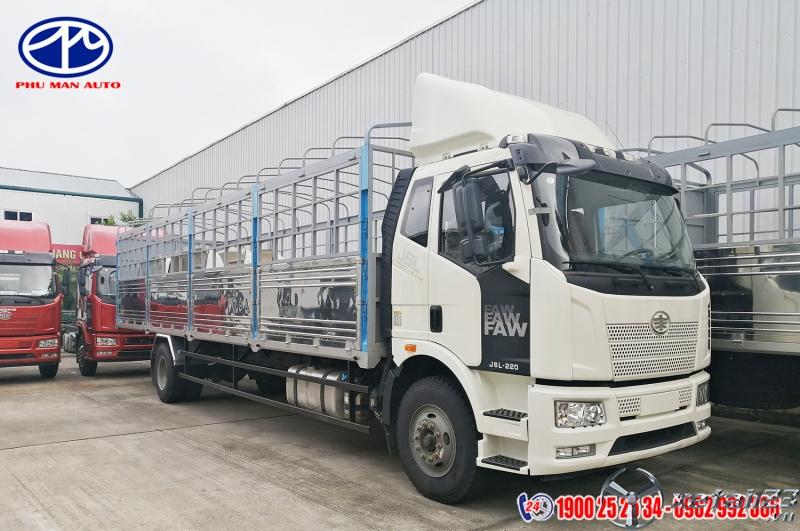 Bán xe tải Faw 8 tấn nhập khẩu thùng mui bạt dài 9m7