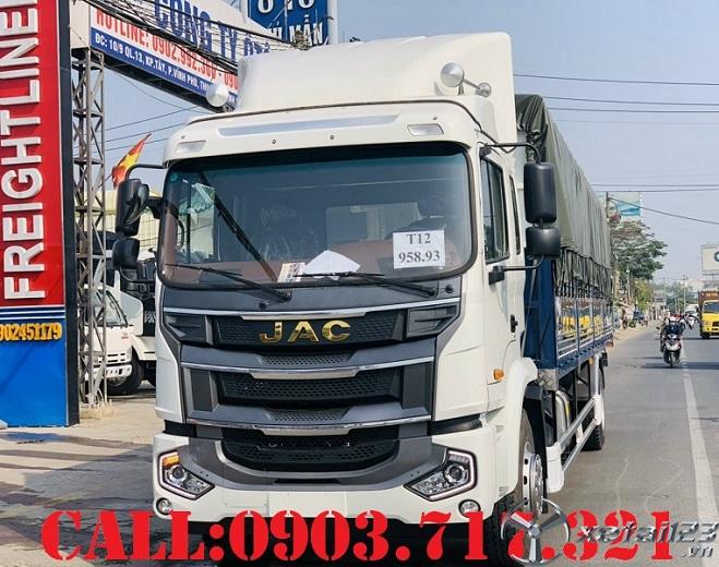Bán xe tải Jac A5 thùng dài 9m6 nhập khẩu 2021 động cơ Weichai tiết kiệm nhiên liệu