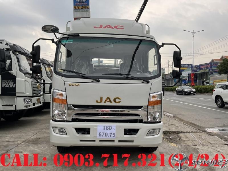 Giá bán xe tải Jac N800 thùng mui bạt mới. Giá xe tải Jac N800 thùng mui bạt mới tốt nhất