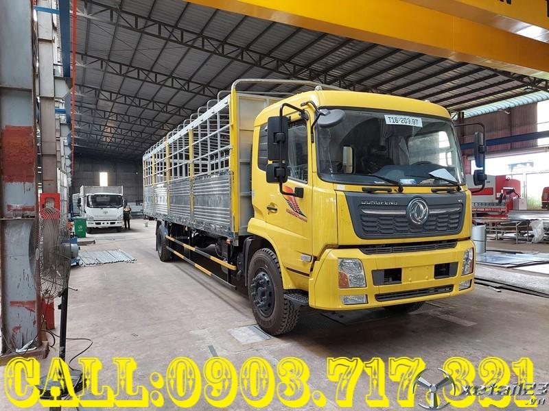 Xe tải thùng mui bạt DongFeng 8.2 tấn nhập khẩu (Dongfeng Hoàng Huy B180)