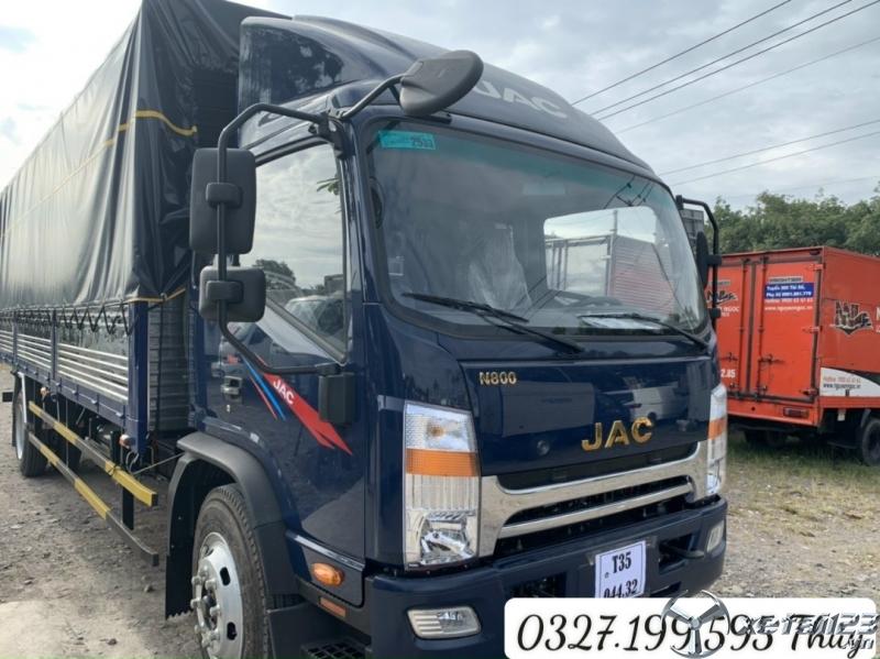 Đại lý xe tải Jac N800 - 8 tấn thùng bạt 7m6 có sẵn giao ngay