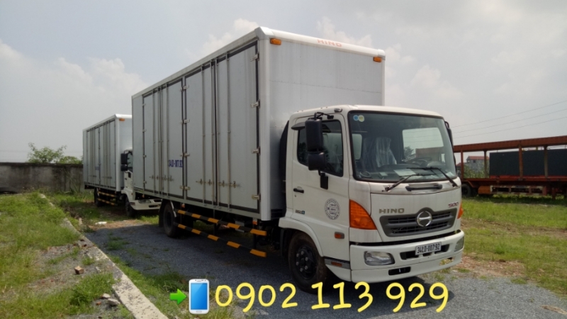 Bán Xe tải hino 5, 8 tấn tải trọng FC9JLTC  thùng cao chở cấu kiện điện tử