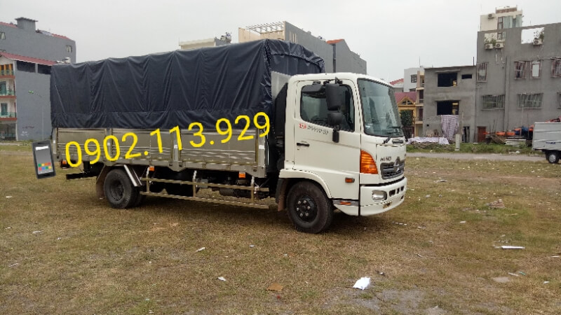 Bán xe tải Hino 6,4 tấn dài 5.7 mét thùng mui bạt FC9JJTC mới