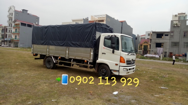 Xe tải hino 6,6 tấn FC9JJTC tiêu chuẩn Euro4 thùng mui bạt dài 5,7 m