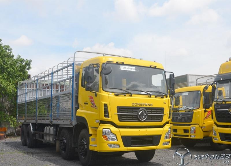 Xe tải DongFeng 4 chân 18 tấn thùng dài 9m5 nóc thấp (cao) nhập khẩu sẵn Đồng Nai