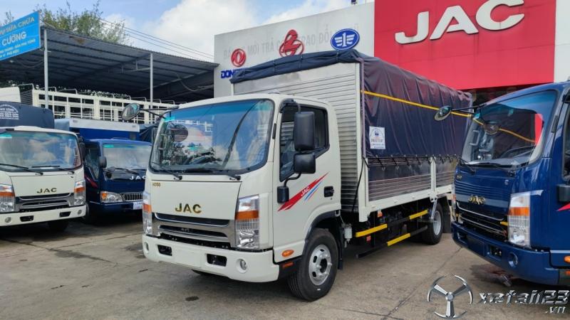 xe tải JAC N350Plus 3T5 thùng bạt 5m25 lọt lòng