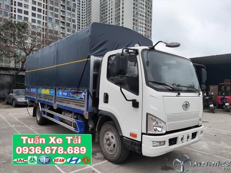 Xe tải Faw Tiger 8 tấn thùng dài 6m2, động cơ Weichai 140HP đời mới nhất