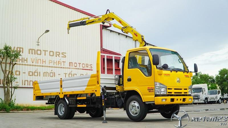 Rao bán xe tải lắp cẩu isuzu nk490ll9 tải 1.4 tấn