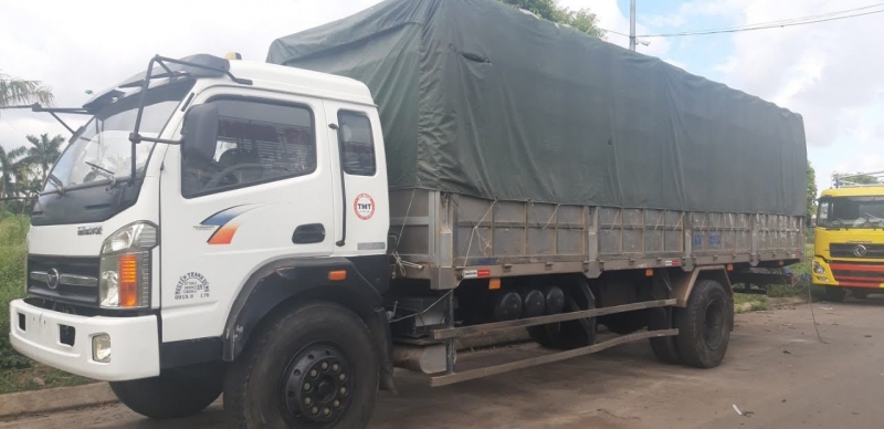 Bán xe TMT đời 2015 tải trọng 7 tấn , thùng mui bạt dài 8m