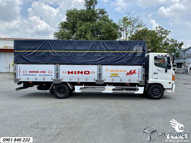Hino FC thùng bạt thùng dài 7m2, trả trước 200tr nhận xe