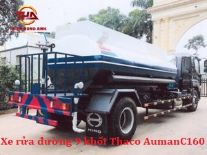 Bán xe rửa đường 9 khối Thaco Auman C160 tiêu chuẩn E4
