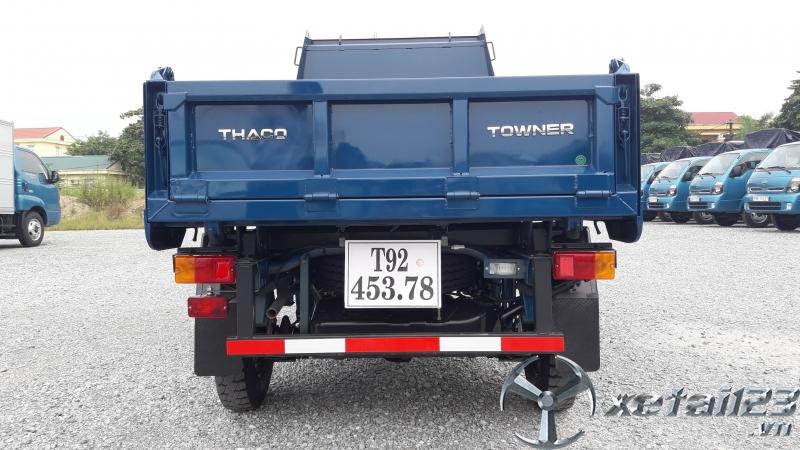 Bán xe ben 1 tấn máy Xăng Thaco Towner 800A có điều hòa nhỏ gọn chạy ngõ xóm