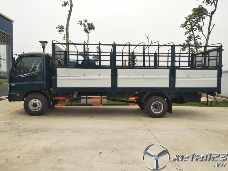 Bán xe tải 7 tấn thùng mui bạt Thaco Ollin120 máy điện giá tốt