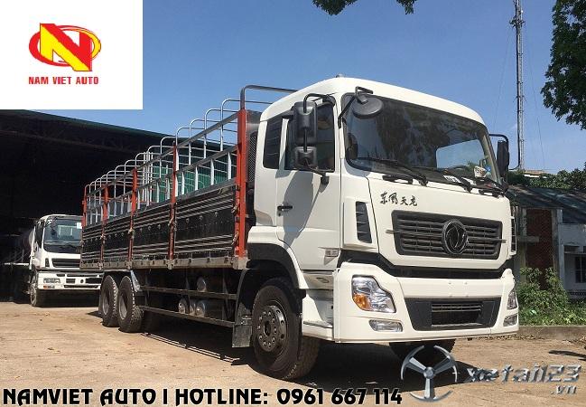 Bán xe tải 3 chân Dongfeng máy 270 HP nhập khẩu mới ,thùng dài 8,9 m.Hỗ trợ cho vay trả góp