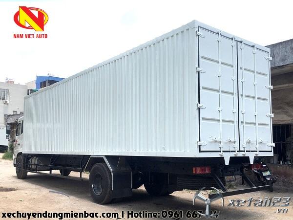 Bán xe tải 7,5 tấn thùng kín container Dongfeng B180 mở một cửa sườn bên phụ giá tốt nhất