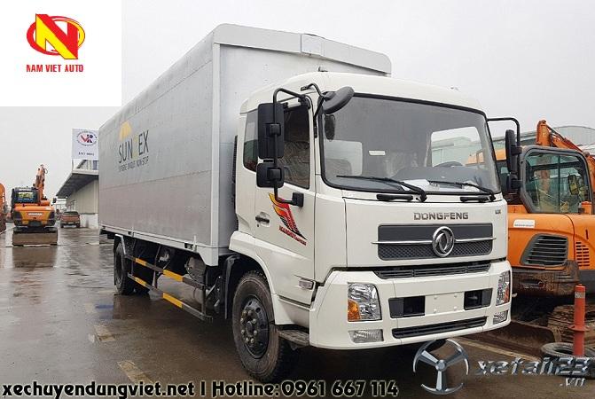 Bán xe tải thùng kín cánh rơi Dongfeng Hoàng Huy B180 dài 7,8m.Hỗ trợ cho vay trả góp lên tới 75%