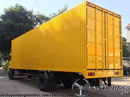 Xe chở Pallet 7,1 tấn DONGFENG B180 thùng kín Container dài 9,7M