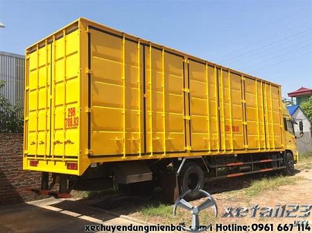 Xe chở Pallet 7,1 tấn DONGFENG B180 thùng kín Container dài 9,7M