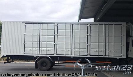 Xe chở Pallet 8 tấn DONGFENG B180 thùng Container dài 9,7M