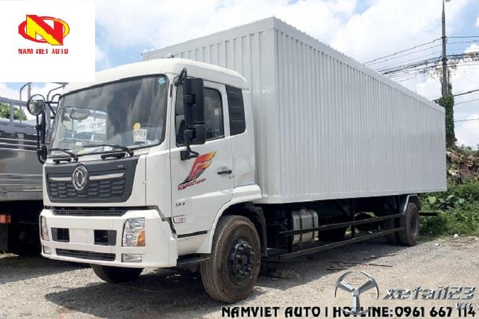 Xe tải 7,5 tấn thùng kín container Dongfeng B180 không mở cửa sườn mới 100 %