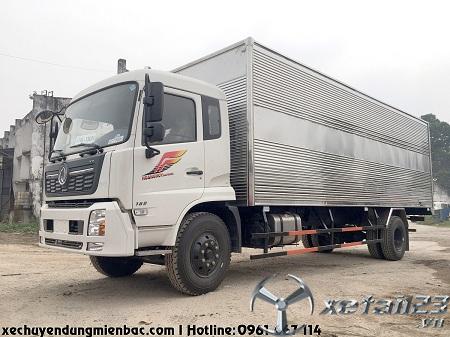 Xe tải thùng kín 8,3 tấn DONGFENG B180 dài 7,8m