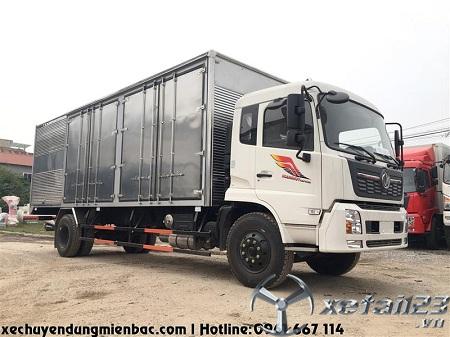 Xe tải thùng kín 8,3 tấn DONGFENG B180 dài 7,8m