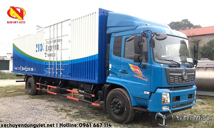 Xe tải thùng kín Dongfeng B180  mới tải trọng 7 tấn siêu dài 9,7m.Hỗ trợ cho vay trả góp lên tới 75 