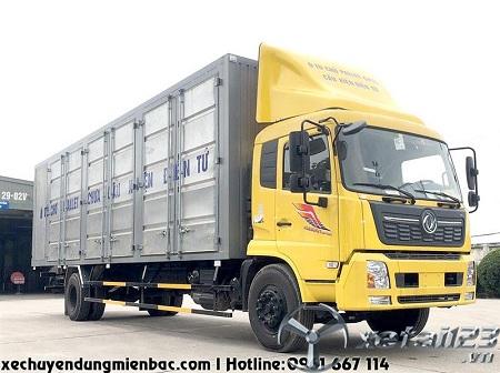 Xe thùng kín Container chở Pallet DONGFENG B180 dài 9,7M