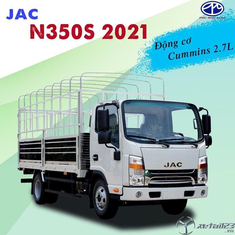 Bán xe tải Jac 3T5 / N350S thùng 4m3 máy Cummins nhập , giá rẻ bảo hành chính hãng 3 năm