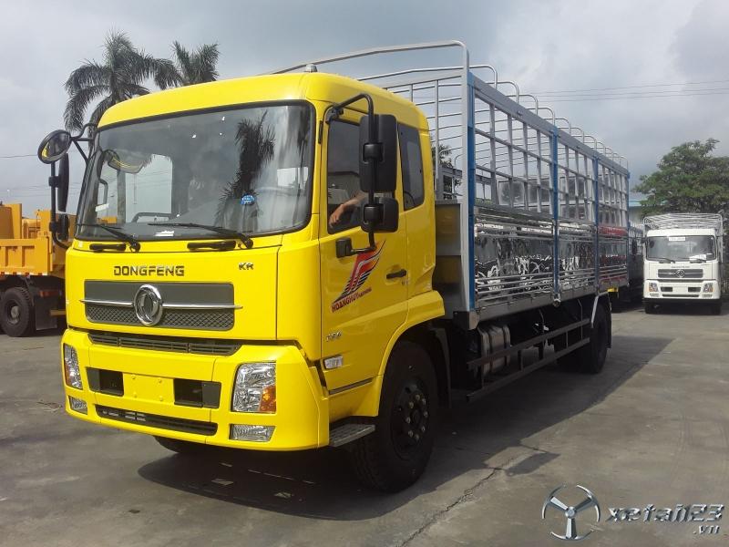 Xe tải thùng Dongfeng B180 thùng mui bạt 7m5 tải trọng 9 tấn