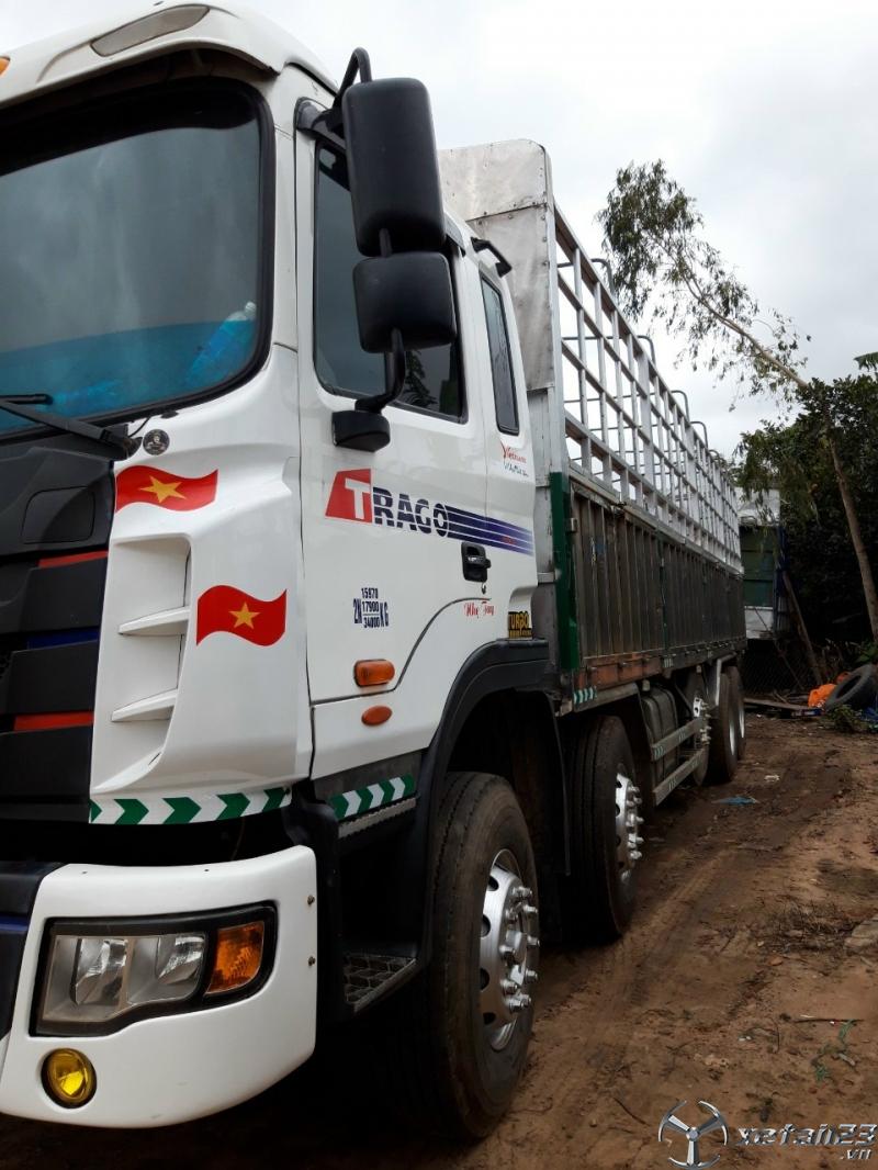 Bán xe JAC 5 chân tải 17,9 tấn sản xuất 2015 thùng mui bạt